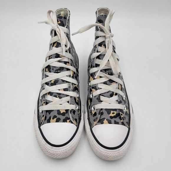 Converse Chuck Taylor Leopard Print Shoes Hi Top Shoes Sneakers 568200F size 6 - Picture 3 of 12